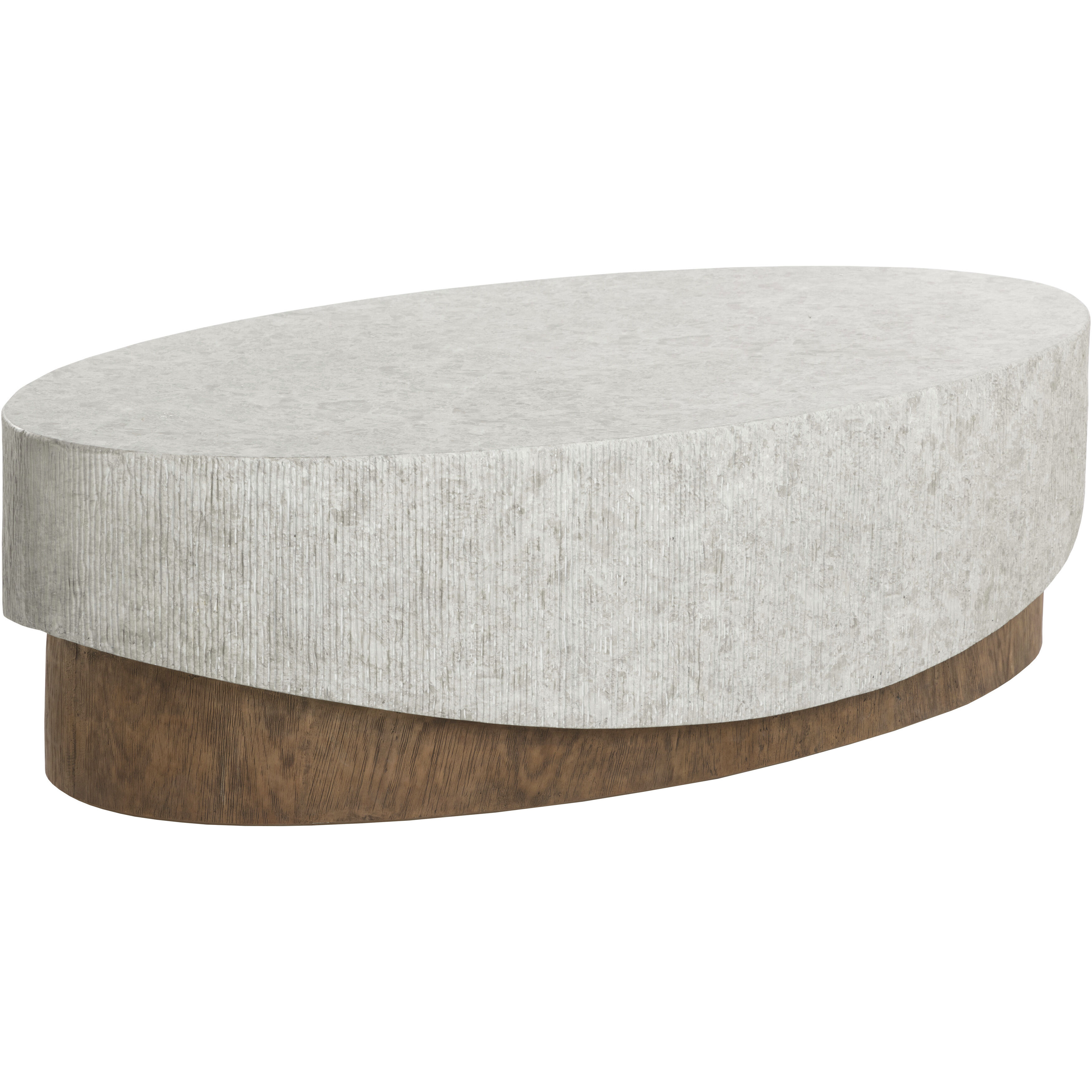 Leda 55 X 30 inch Warm Grey / Warm Brown Outdoor Coffee Table